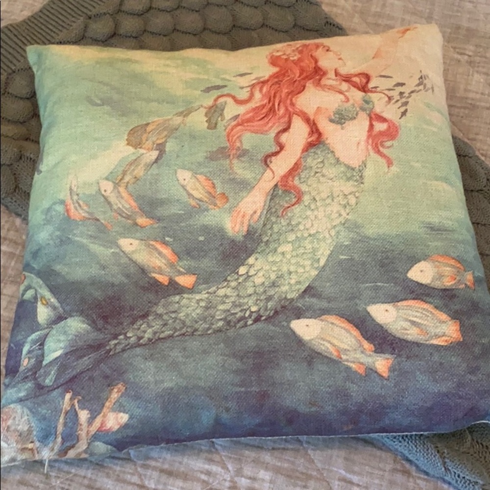 SOLD MERMAID PILLOW AND MERMAID TAIL BLANKET - Picture 5 of 9